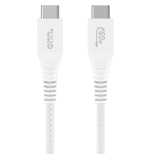 3Ft USB-C to USB-C Braided Charging Cable, USB-IF Certified, White - Compatible with Iphone 16 Series, Iphone 15 Series, Samsung Galaxy, Note, Pixel Devices Ipad Pro, & More